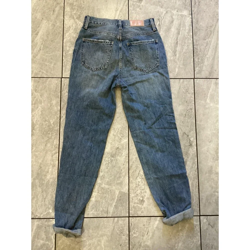 Pistola Jeans Womens 24 Blue Distressed Ripped Boyfriend Relaxed Fit Denim Pants